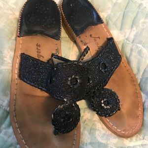 Navy glitter jack rogers!